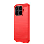 MOFI for Xiaomi 17T Back Cover  Brushed Texture Carbon Fiber Soft TPU Case