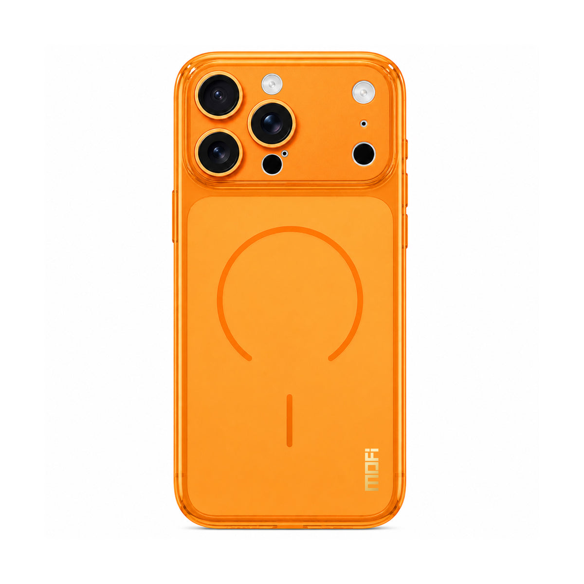 MOFI for iPhone 15 Pro Simple Series Matte Translucent TPU Full-Cover Phone Case with Mirror Film