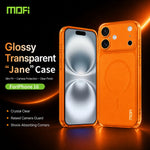 MOFI for iPhone 16 Simple Series Matte Translucent TPU Full-Cover Phone Case with Mirror Film
