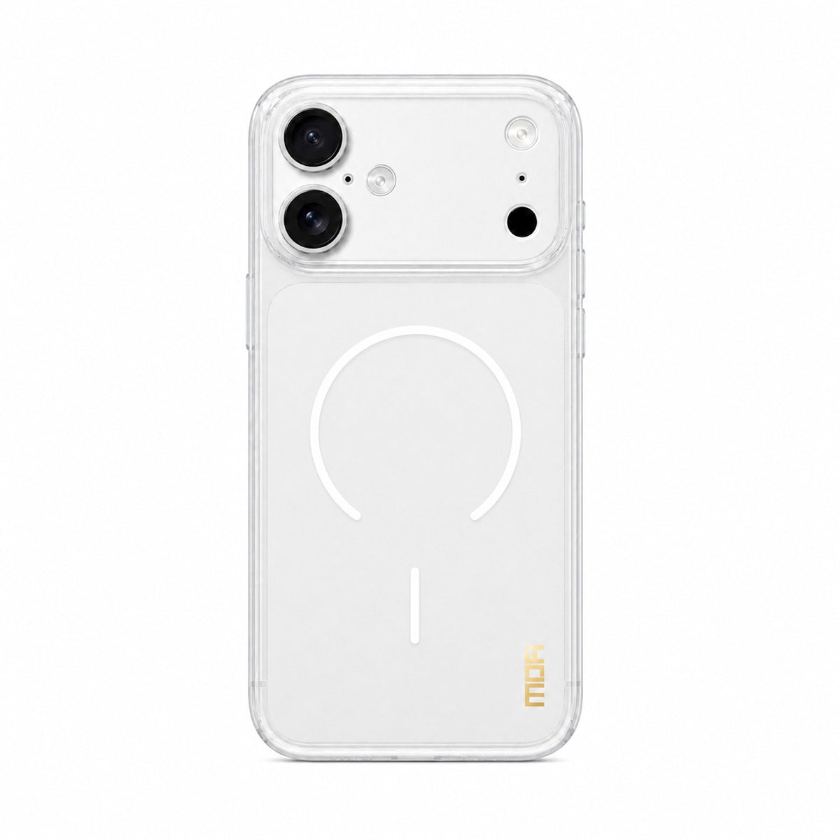 MOFI for iPhone 16 Simple Series Matte Translucent TPU Full-Cover Phone Case with Mirror Film