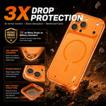 MOFI for iPhone 15 Pro Max Simple Series Matte Translucent TPU Full-Cover Phone Case with Mirror Film