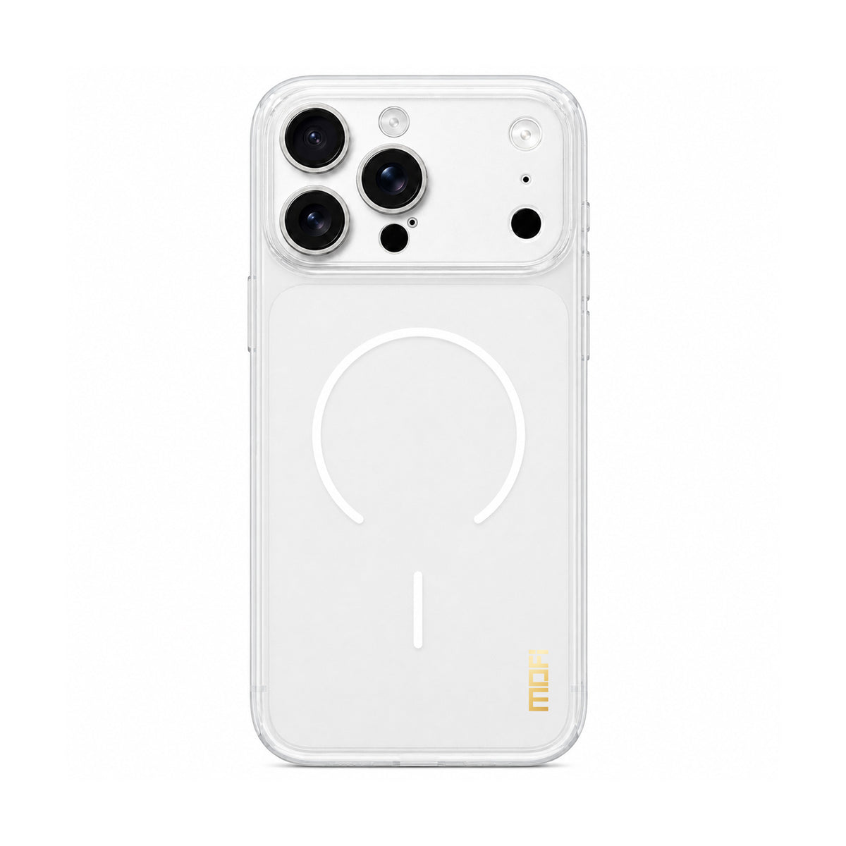 MOFI for iPhone 15 Pro Max Simple Series Matte Translucent TPU Full-Cover Phone Case with Mirror Film