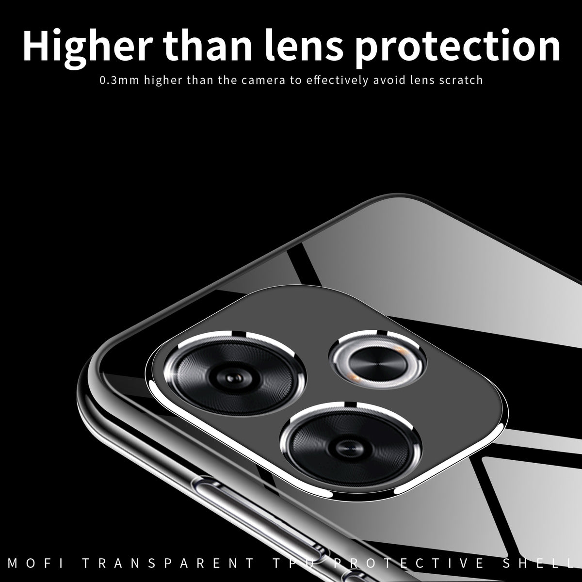MOFI for Xiaomi Redmi Note 17 Pro 5G Clear Phone Case  Ultra-Thin TPU Phone Back Cover