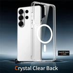 Til Samsung Galaxy S26 Ultra Magnetisk Cover TPU + Akryl Klart Telefoncover med 2 stk. Kameralinsebeskyttere + 2 stk. Hærdet Glas Skærmbeskyttere