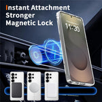 Til Samsung Galaxy S26 Ultra Magnetisk Cover TPU + Akryl Klart Telefoncover med 2 stk. Kameralinsebeskyttere + 2 stk. Hærdet Glas Skærmbeskyttere