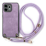 For OnePlus N6 4G Case Retro Leather Phone Back Cover with Adjustable Strap