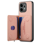 For OnePlus N6 4G Case Zipper Card Holder Kickstand Jeans Cloth Texture Leather Phone Back Cover