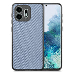 Til OnePlus N6 4G Cover, kulfibertekstur PU-læder + PC + TPU Telefoncover