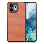 Til OnePlus N6 4G Cover, kulfibertekstur PU-læder + PC + TPU Telefoncover