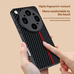 For Oppo Find X9 Ultra 5G Case Leather + PC Hard Phone Cover Carbon Fiber Texture