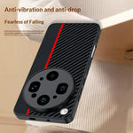 For Oppo Find X9 Ultra 5G Case Leather + PC Hard Phone Cover Carbon Fiber Texture