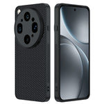 For Oppo Find X9 Ultra 5G Case Leather + PC Hard Phone Cover Carbon Fiber Texture