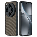 For Oppo Find X9 Ultra 5G Case Leather + PC Hard Phone Cover Carbon Fiber Texture