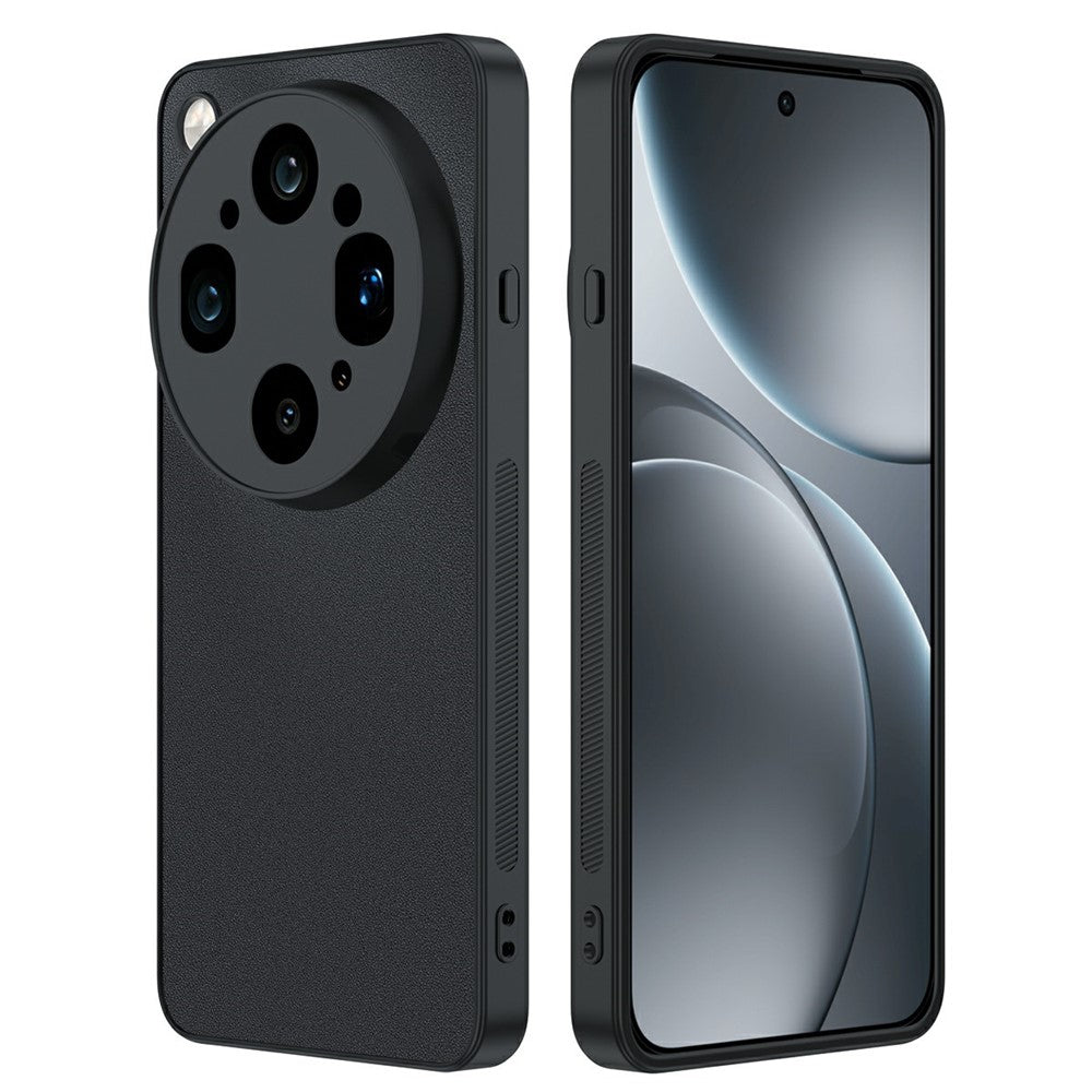 For Oppo Find X9 Ultra 5G Case PU Leather Coated PC + TPU Anti-Drop Phone Cover