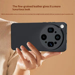 For Oppo Find X9 Ultra 5G Case PU Leather Coated PC + TPU Anti-Drop Phone Cover