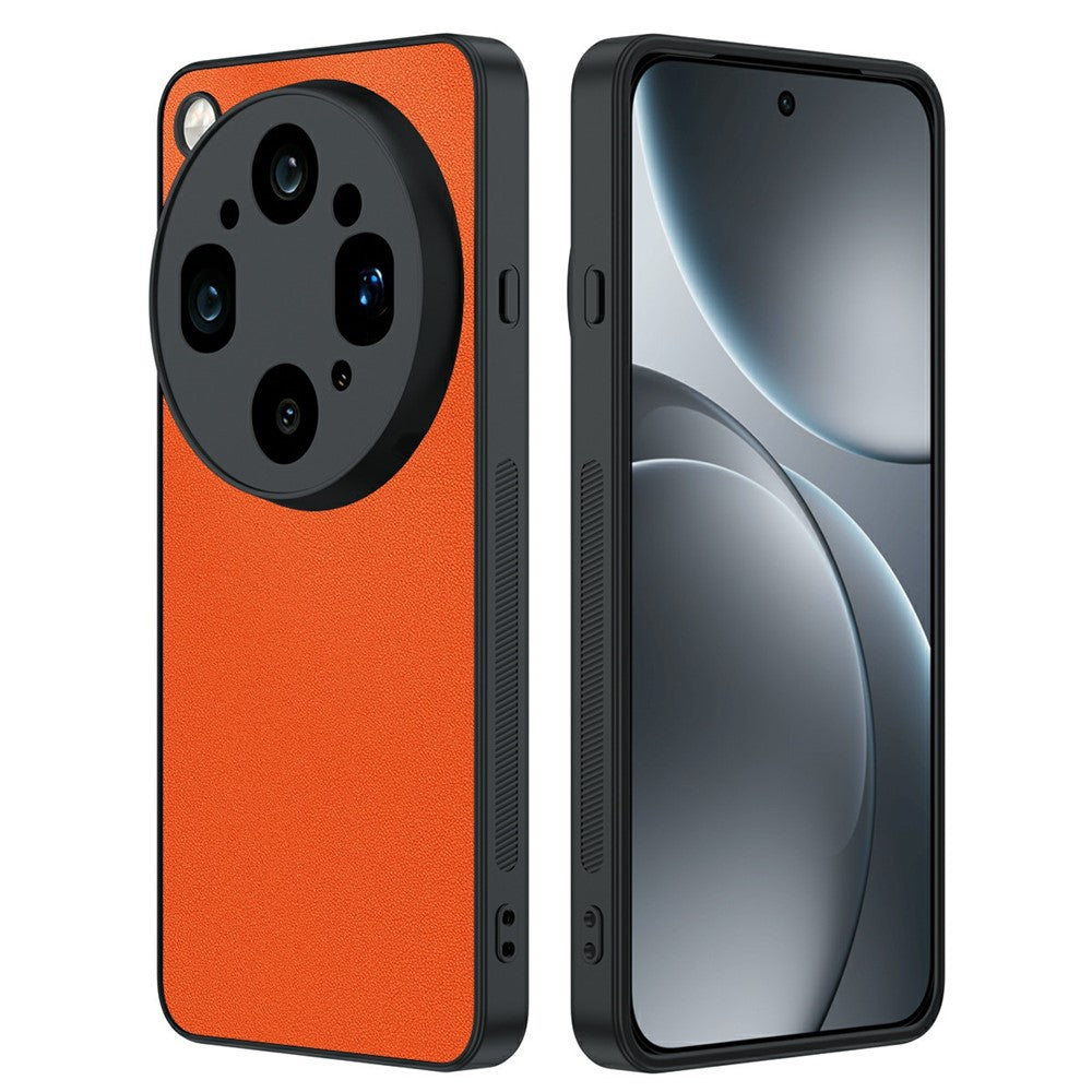For Oppo Find X9 Ultra 5G Case PU Leather Coated PC + TPU Anti-Drop Phone Cover