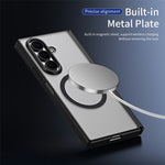 For Samsung Galaxy Z Fold7 5G Case Hard PC Matte Phone Cover with Built-in Tempered Glass Film
