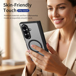 For Samsung Galaxy Z Fold7 5G Case Hard PC Matte Phone Cover with Built-in Tempered Glass Film
