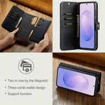 DG.MING for Samsung Galaxy A14 4G / A14 5G Leather Wallet Case Detachable 2 in 1 Split Leather Phone Cover