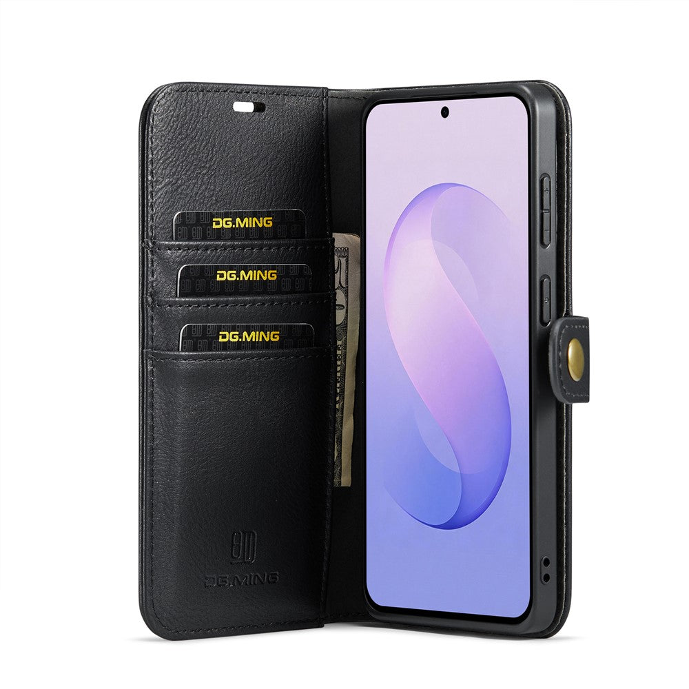 DG.MING for Samsung Galaxy A14 4G / A14 5G Leather Wallet Case Detachable 2 in 1 Split Leather Phone Cover