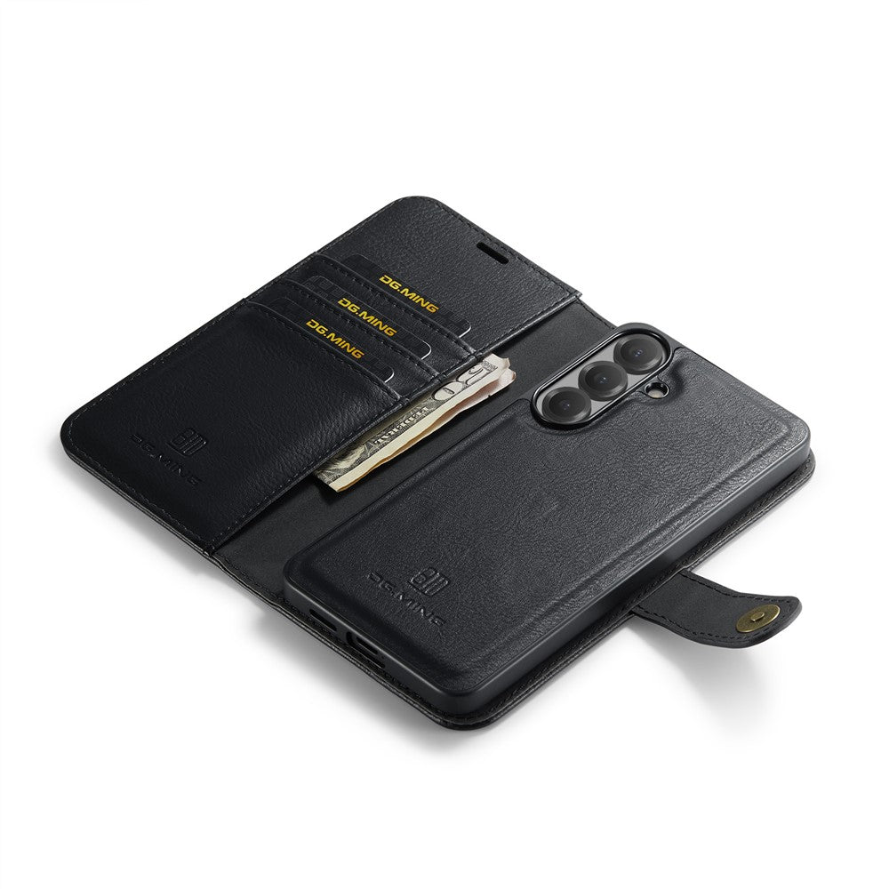 DG.MING for Samsung Galaxy A14 4G / A14 5G Leather Wallet Case Detachable 2 in 1 Split Leather Phone Cover