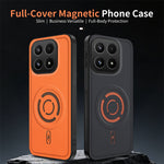 WANLONFENG for Xiaomi 17 KJB Series Magnetic Case Tech Fabric Texture PC+TPU Shockproof Phone Cover