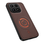 WANLONFENG for Xiaomi 17 KJB Series Magnetic Case Tech Fabric Texture PC+TPU Shockproof Phone Cover