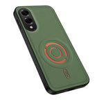 WANLONFENG for Samsung Galaxy S25 Edge KJB Series Magnetic Case Tech Fabric Texture PC+TPU Shockproof Phone Cover
