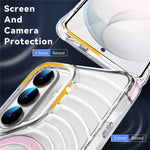 Magnetiskt skal för Samsung Galaxy S26+ / S25+ / S24+ Airbag Corner Stötsäkert Ripple TPU-mobilskal