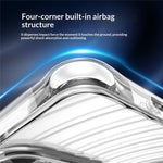 For Samsung Galaxy S25 Ultra Magnetic Case Airbag Corner Shockproof Ripple TPU Phone Cover