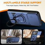 For Xiaomi 17T Case with Slide Lens Cover Rotatable Kickstand Shockproof TPU + PC Phone Shell