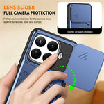 For Xiaomi 17T Case with Slide Lens Cover Rotatable Kickstand Shockproof TPU + PC Phone Shell