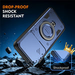 For Xiaomi 17T Case with Slide Lens Cover Rotatable Kickstand Shockproof TPU + PC Phone Shell