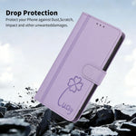 For iPhone 16 Pro Wallet Case 9 Card Slots Lucky Clover Imprint Leather Phone Cover with Wrist Strap