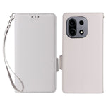 For OnePlus Turbo 6X Pro 5G Case Litchi Texture Wallet Leather Phone Cover with Wrist Strap