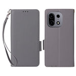 For OnePlus Turbo 6X Pro 5G Case Litchi Texture Wallet Leather Phone Cover with Wrist Strap