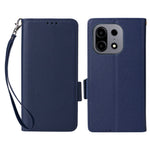 For OnePlus Turbo 6X Pro 5G Case Litchi Texture Wallet Leather Phone Cover with Wrist Strap
