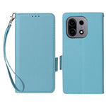 For OnePlus Turbo 6X Pro 5G Case Litchi Texture Wallet Leather Phone Cover with Wrist Strap