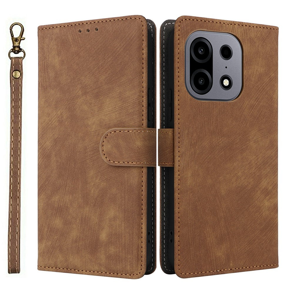 For OnePlus Turbo 6X Pro 5G Wallet Case RFID Blocking PU Leather Phone Cover Stand with Strap