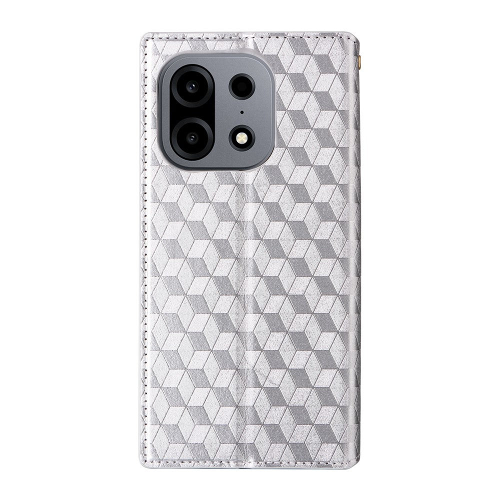 For OnePlus Turbo 6X Pro 5G Case Wallet Rhombus Imprinted PU Leather Phone Cover