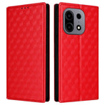 For OnePlus Turbo 6X Pro 5G Case Wallet Rhombus Imprinted PU Leather Phone Cover