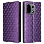For OnePlus Turbo 6X Pro 5G Case Wallet Rhombus Imprinted PU Leather Phone Cover