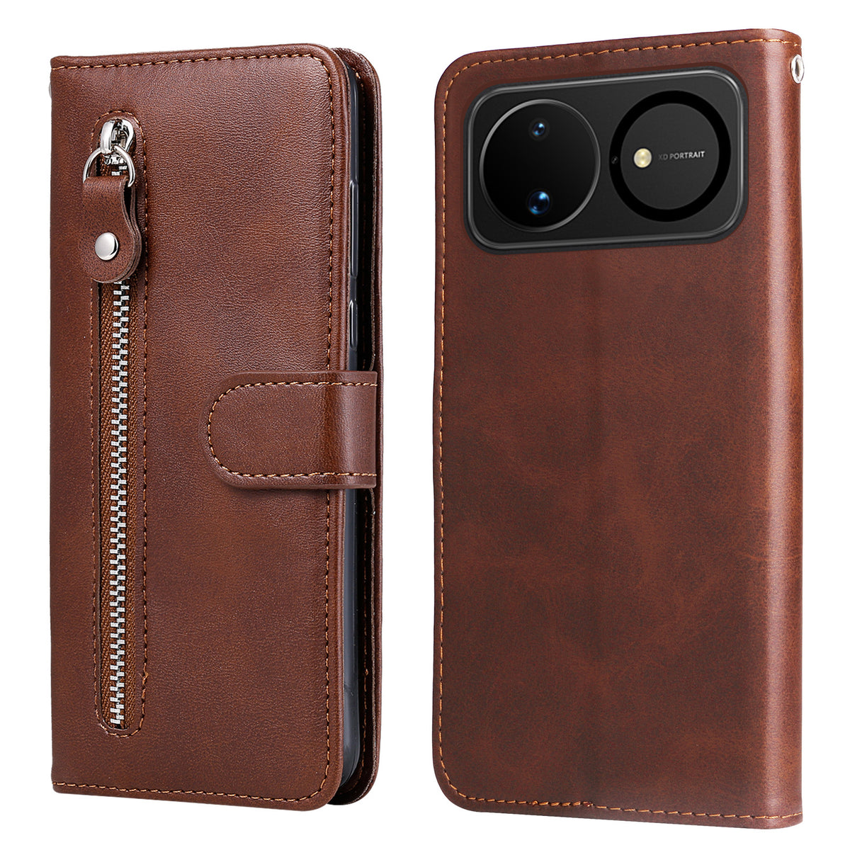 For Huawei nova 16 5G PU Leather Cases with Zipper Pocket Wallet Phone Cover Stand