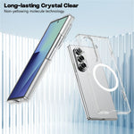 For Samsung Galaxy Z Fold7 5G Magnetic Case Hard PC Dual-Hinge Protection Foldable Phone Cover