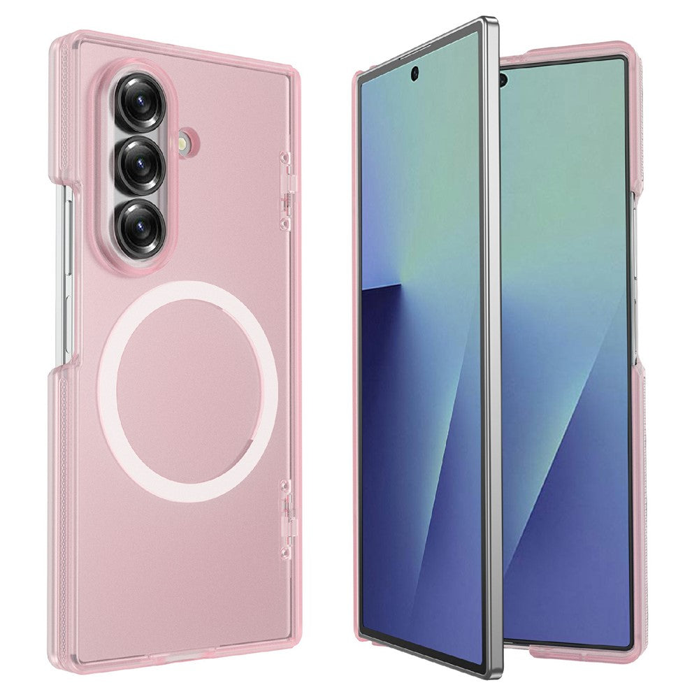 For Samsung Galaxy Z Fold7 5G Magnetic Case Hard PC Dual-Hinge Protection Foldable Phone Cover