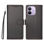BETOPNICE for Xiaomi Redmi Note 17 Pro 5G 006 Case RFID Blocking Wallet Stand Leather Phone Cover with Wrist Strap