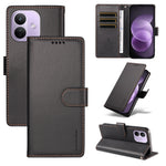 BETOPNICE for Xiaomi Redmi Note 17 Pro 5G 006 Case RFID Blocking Wallet Stand Leather Phone Cover with Wrist Strap