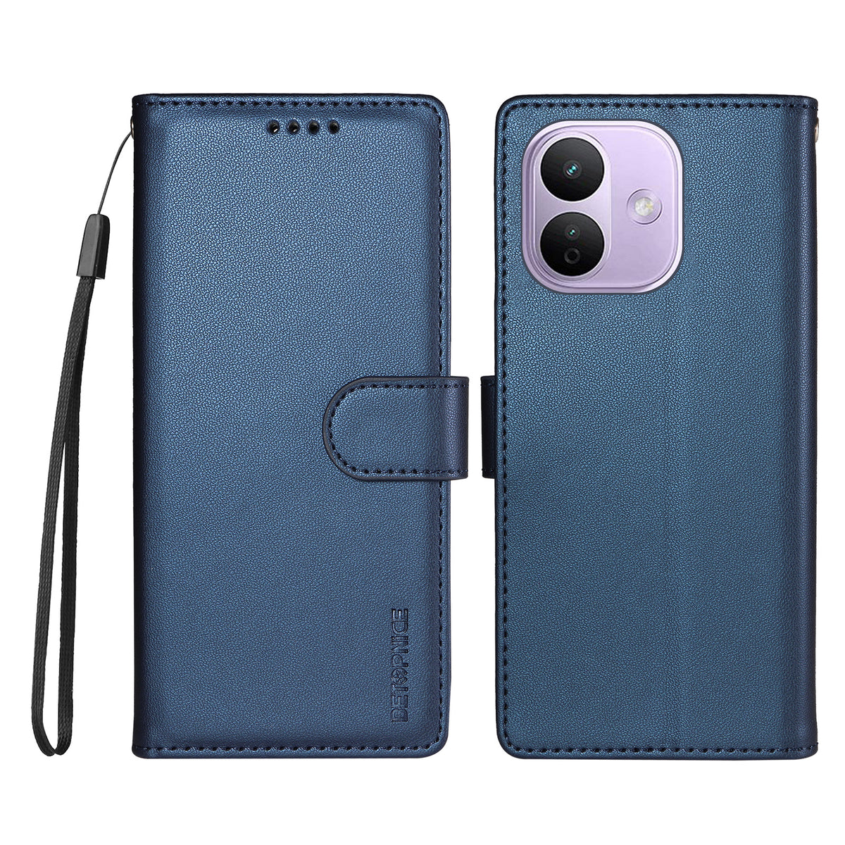 BETOPNICE for Xiaomi Redmi Note 17 Pro 5G 006 Case RFID Blocking Wallet Stand Leather Phone Cover with Wrist Strap
