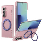 For Samsung Galaxy Z Fold7 5G Case Magnetic Kickstand Dual-Hinge Shockproof PC Phone Cover