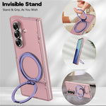 For Samsung Galaxy Z Fold7 5G Case Magnetic Kickstand Dual-Hinge Shockproof PC Phone Cover